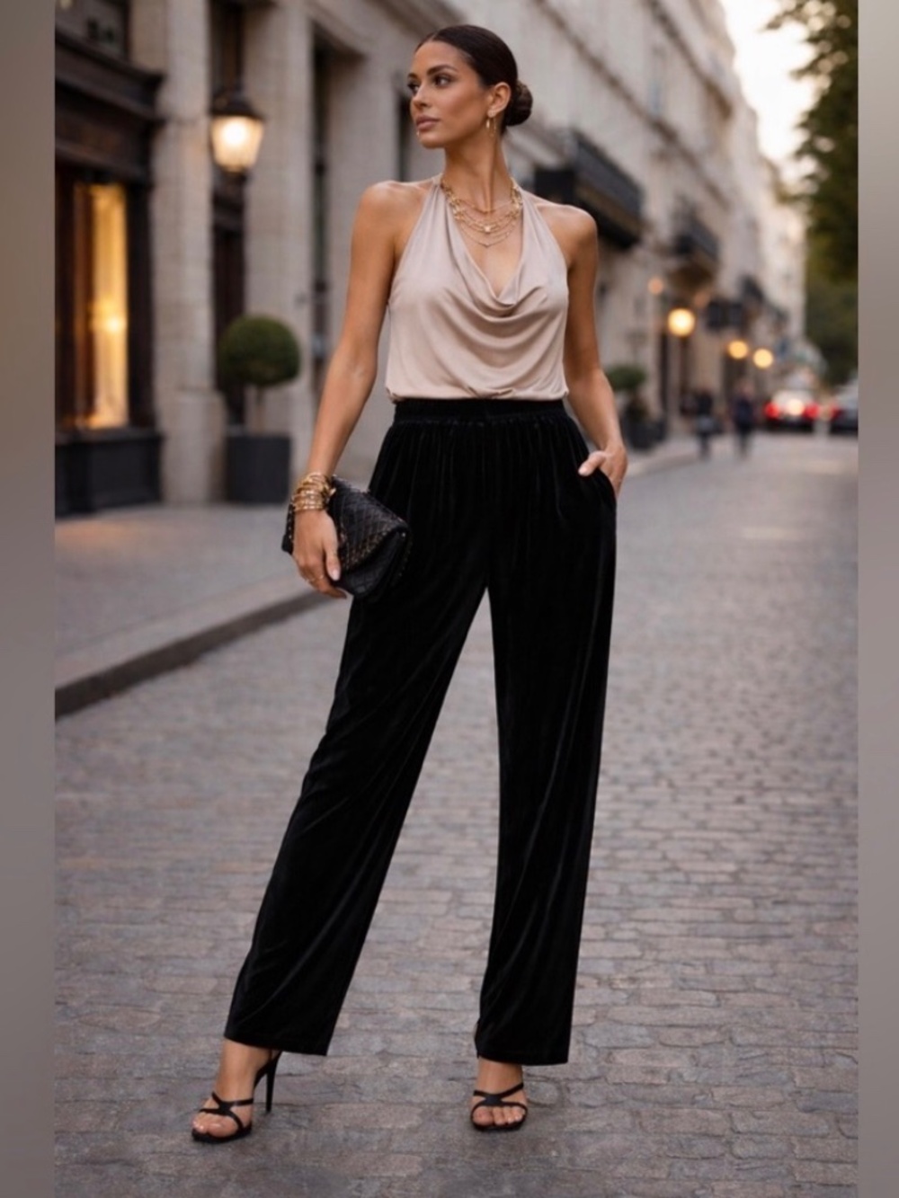 Ulla Johnson Monique Pants – Noir Velvet